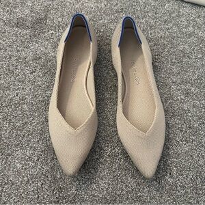 Rothy's Women's Pointed Beige Flats